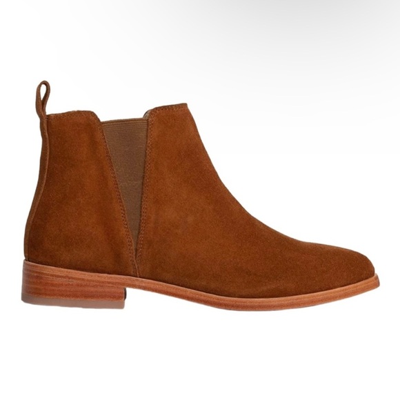 Nisolo Womens Nutmeg Suede & Leather Chelsea Every Day Boots Booties Size 9 - Picture 2 of 13